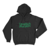 Green Logo Hoodie Black